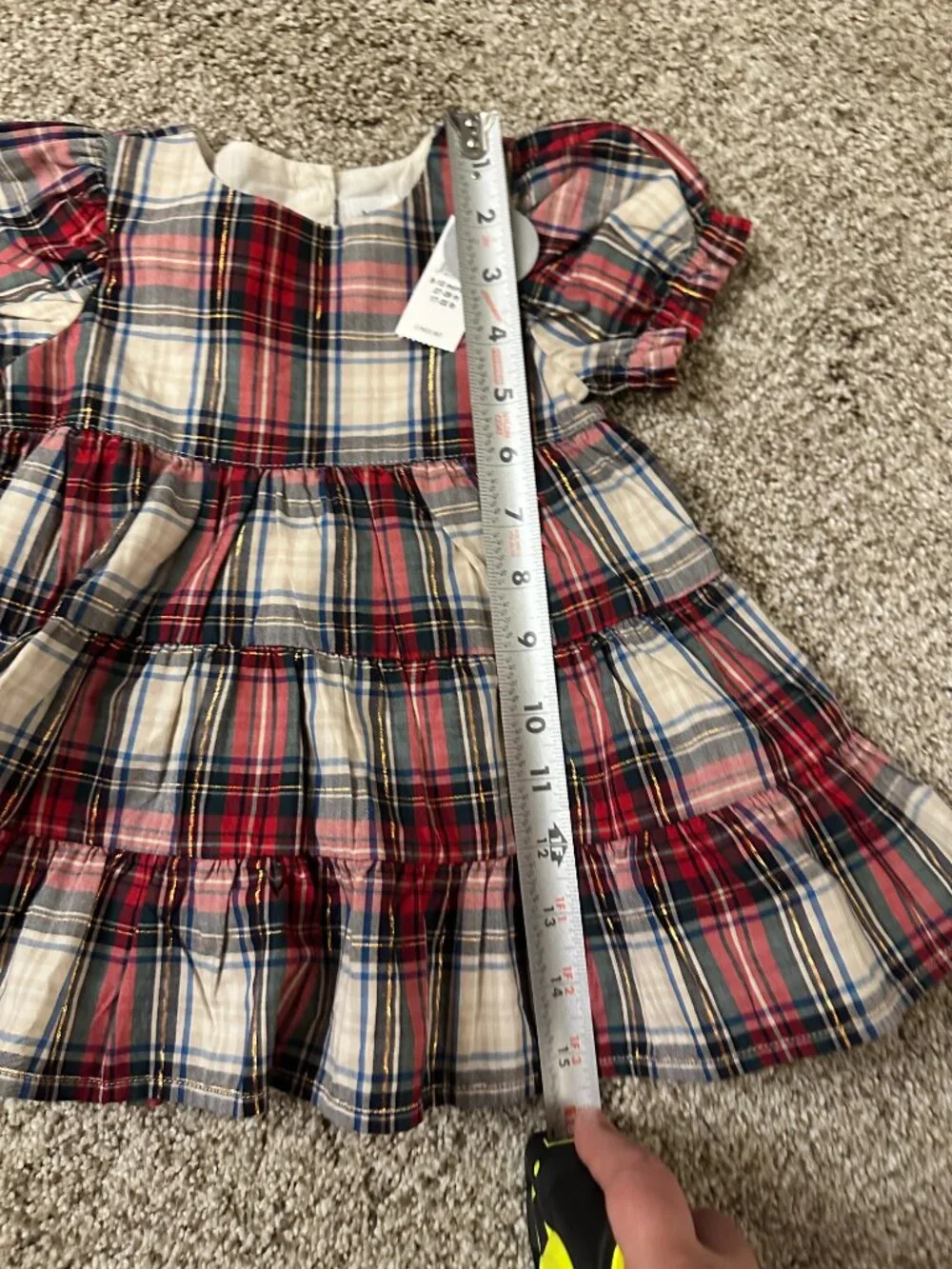 Baby Gap Girl’s 6-12 Month Plaid Dress With Diaper Cover NWT NEW